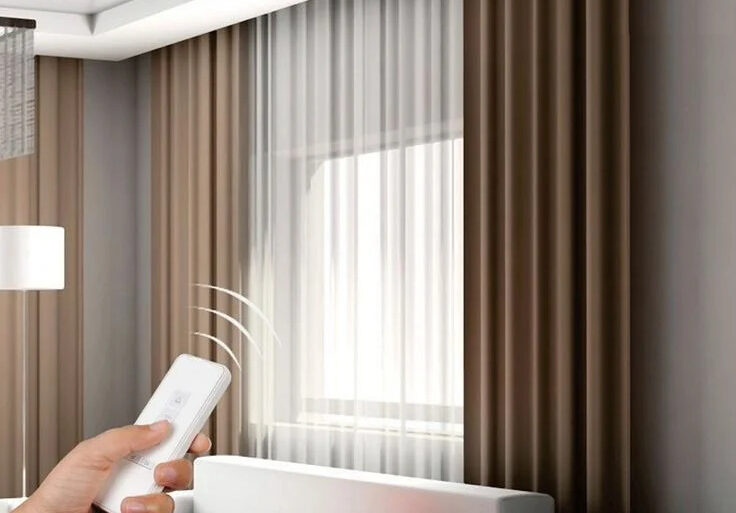 الستائر الكهربائية والذكية